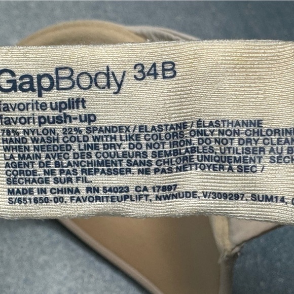 GapBody Favorite UpLift Bra - Size 34B - Picture 4 of 4